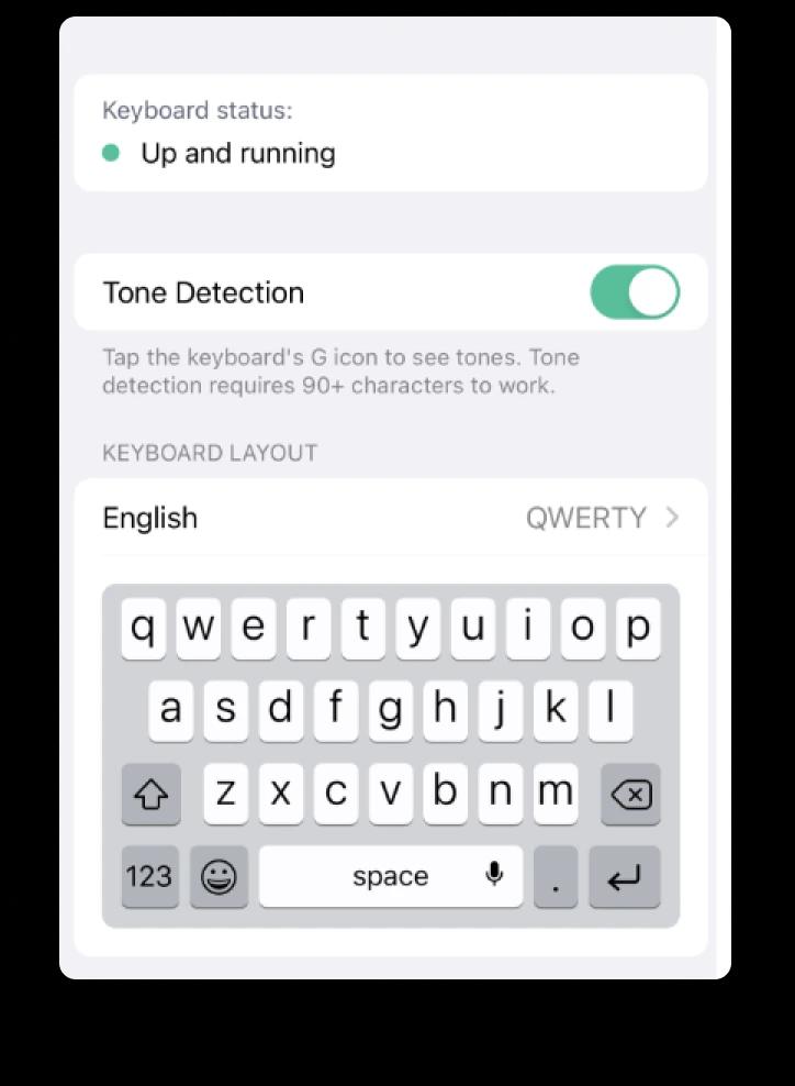 Keyboard Settings Application