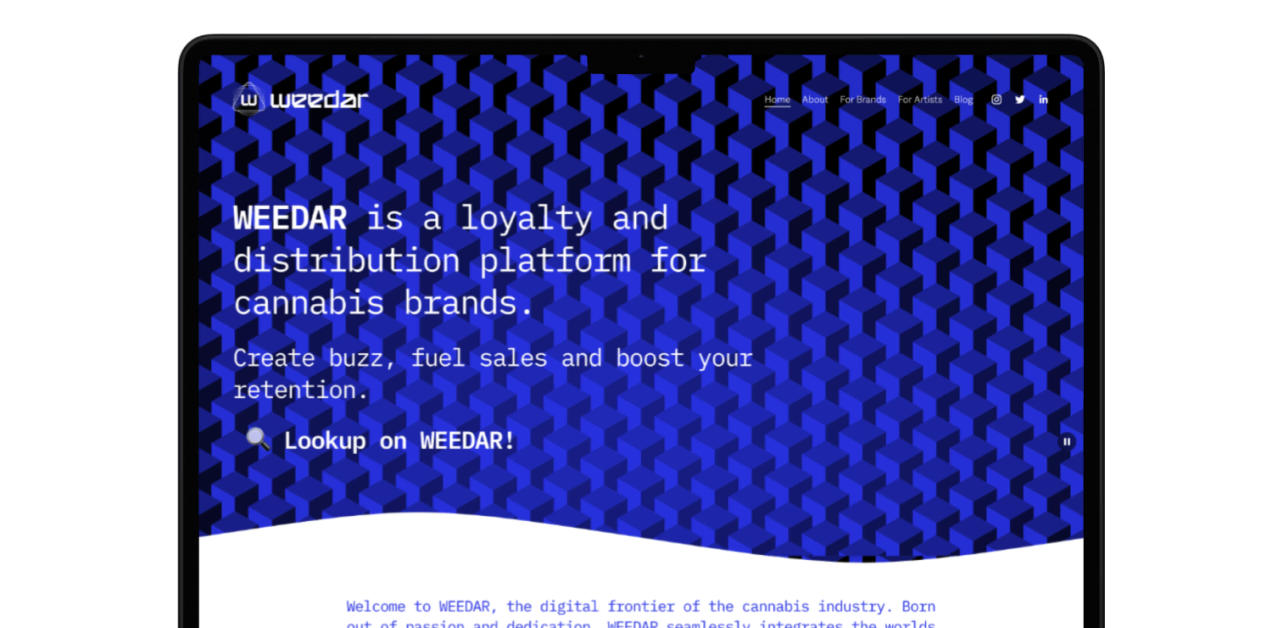 One of the largest loyalty and distribution platform for cannabis brands in California, US.